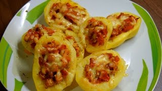 Фаршированная картошка в духовке