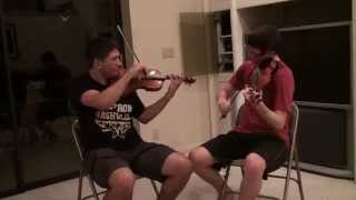 Outside, Calvin Harris ft. Ellie Goulding, two violin cover