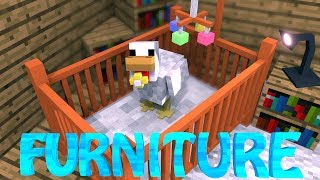 FURNITURE MOD: Minecraft DecoCraft Mod Showcase! (FURNITURE IN MINECRAFT)