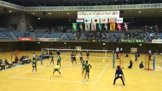 2011年全日本インカレ 準々決勝 中央大vs筑波大 第３セット 1/4