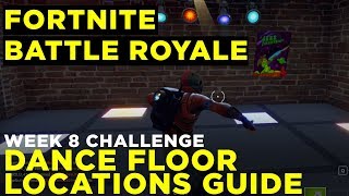 Dance on 3 Dance Floors: CHALLENGE GUIDE | Fortnite Battle Royale, Week 8