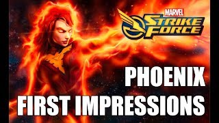 Phoenix Rank up, First Impressions & Gameplay - Marvel Strike Force