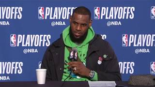Lebron James Postgame Press Conference | Pacers vs Cavaliers | NBA Playoffs Game 1