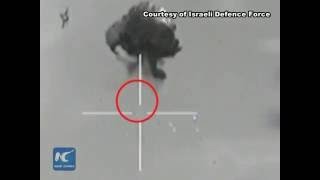 Raw: Israeli war jets shoot down Hamas drone over Gaza Strip