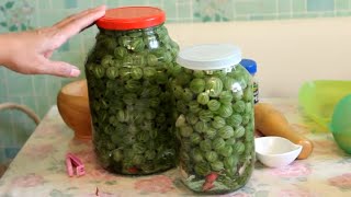 ПРОСТО СОЛЕНЫЙ КРЫЖОВНИК- ОЧЕНЬ ВКУСНЫЙ!! /BEKTASI  UZUMU/ ПРОСТО КРЫЖОВНИК!!!