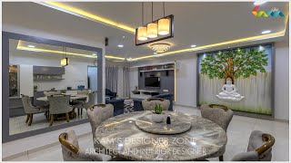 3 BHK INTERIOR DESIGNING AT MAHINDRA ANTHEIA PIMPRI, PUNE BY KAM'S DESIGNER ZONE | COST EFFECTIVE |