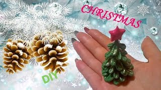 Праздничная ёлочка из полимерной глины/Tutorial polymer clay