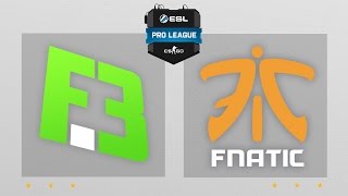 CS:GO - Flipsid3 vs. Fnatic [Overpass] Map 1 - ESL Pro League Season 3 - EU Matchday 21