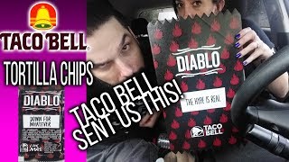 Taco Bell Unboxing! New Diablo Sauce Tortilla Chips 7-Eleven Exclusive Review