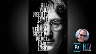 Photoshop Tutorial: How to Create a Powerful, Text Portrait Poster