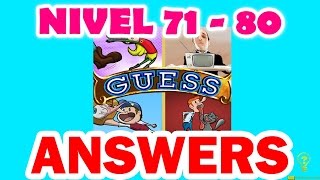 Illustration Guess - Pics Quiz Level 71 - 80 - All Answers - Walkthrough