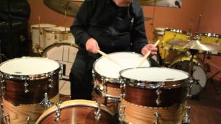 Steve Maxwell Vintage Drums - (Craviotto Walnut Ash 2-in-1 Drum Set - 2/12/14)