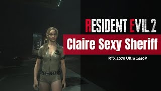 Claire Sexy Sheriff | Outfit Mod | 1440p | Resident Evil 2 Remake | RTX 2070