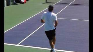 Roger Federer - Backhands from the Back Perspective