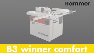 Kreissäge-Fräsmaschine B3 winner comfort (Teil 1) - Holzbearbeitung  - HAMMER