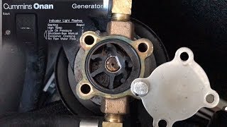 How to Change the Water Pump Impeller on a Cummins Onan Generator By: Ian Van Tuyl