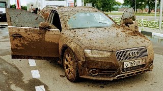 Десять SUBARU против ОДНОЙ АУДИ! БЛОНДИНКА на AUDI ALLROAD против SUBARU