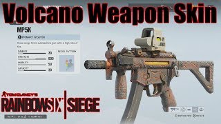 Rainbow Six Siege: Volcano Weapon Skin Showcase!