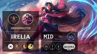 Irelia Mid vs Sylas - KR Grandmaster Patch 9.11