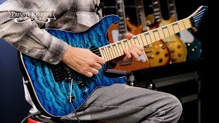 ESP See-Thru Blue M-II Custom Electric Guitar