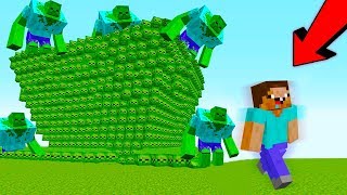 НУБ ПРОТИВ ЦУНАМИ ИЗ ЗОМБИ МУТАНТОВ В МАЙНКРАФТ ! КАК ВЫЖИТЬ В MINECRAFT ? ТРОЛЛИНГ ЗАЩИТА МУЛЬТИК