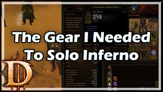 [Diablo 3] The Gear I Needed To Solo Inferno