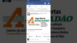 Cuidado Mentira Atacadão Não está contratando furada ok ? Caso queria trabalhar segue o link abaixo
