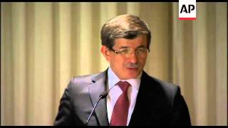 Joint presser by EU Catherine Ashton and Ahmet Davutoglu