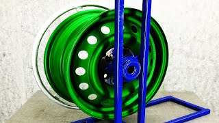 WHAT YOU CAN DO FROM OLD CAR WHEELS / DIY Stove from CAR RIMS / НОВАЯ САМОДЕЛКА ИЗ КОЛЁСНОГО ДИСКА