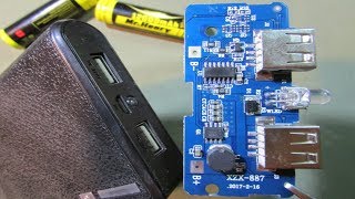 Ремонт Power Bank 18650 заменой платы.