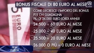 Chi ha effettivamente diritto agli 80 euro di bonus in busta paga?
