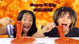2X Spicy Noodle Challenge (Samyang) with Nyiah & Eli