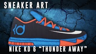 Sneaker Art: Nike KD 6 Thunder Away
