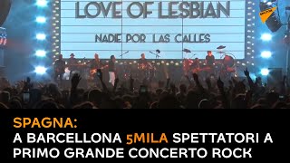 #Spagna: a #Barcellona 5mila spettatori a primo grande concerto rock durante pandemia di Covid