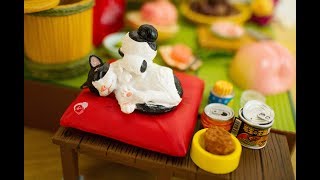 리멘트(식완)rement 코비토즈칸 집에서 서식, 다다미방 세트 | Re-Ment Kobito Dukan, Japanese-style set | リーメント『 こびとづかん』 미니어쳐
