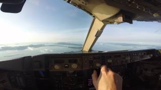 Пхукет  Заход на посадку глазами пилота  Боинг 767 HD