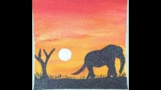 Pequenas pinturas em tela para Iniciantes aprenda a pintar.