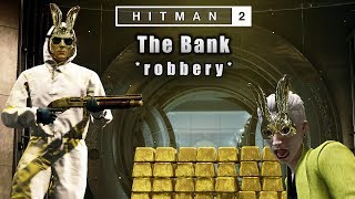 HITMAN 2 - New York The Bank Robbery - The Golden Shotgun Easter Egg | Silent Assassin Suit Only