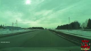 21.10.2016 Момент аварии на трассе Тюмень-Омск возле села Боровое