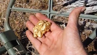 5.4 oz Gold Nugget Test - Garrett ATX Deep Seeker Coil 20"x15"