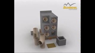 Монтаж дымохода Schiedel RONDO PLUS