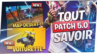 RÉSUMÉ PATCH 5.0 : MAP DESERT, VEHICULE, NOUVEAU PASS... | Fortnite Battle Royale
