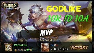 HEROES EVOLVED GIDEON Ranked ANTI Tank Build and Gameplay