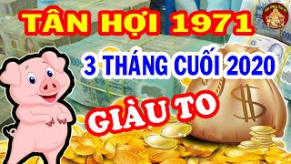 Tân Hợi 1971 VÉT CẠN LỘC TRỜI - Phát Tài Phát Lộc, Từ Giờ Đến Tết 2021 Ôm Tiền Tỷ, GIÀU CÓ