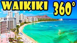 Waikiki Beach Walking Tour in 360 Video