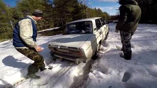 лучший ваз/Бездорожье/оффроад/не/спб/застряли в снегу/буксуем