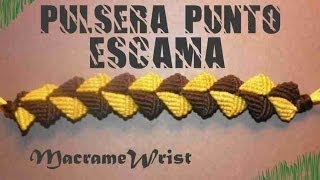 Tutorial- Pulsera Punto Escama - How to make string bracelets
