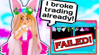 I BROKE THE NEW TRADING SYSTEM ALREADY // Roblox Royale High School