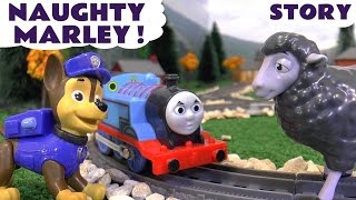Paw Patrol and Minions with Thomas and Friends Play Doh toys episode funny family fun Naughty Marley