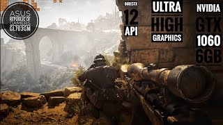 Battlefield V 2018 - DirectX12 Ultra Settings - ASUS ROG GL703GM GTX1060 6GB, 16GB Ram, i7-8750H